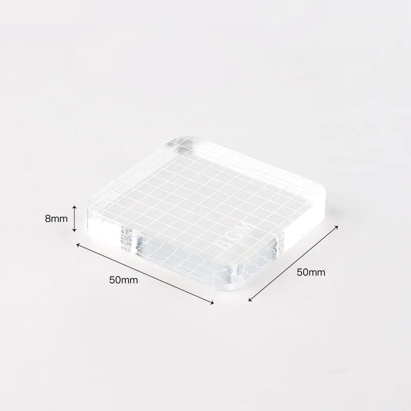 BGM Acrylic Stamp Block - Grid Small