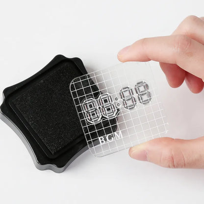 BGM Acrylic Stamp Block - Grid Small