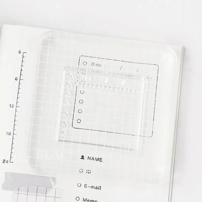 BGM Acrylic Stamp Block - Grid Small