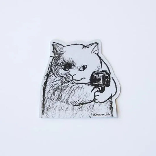 Dawning Crow - Die Cut Sticker - Gun Kitty