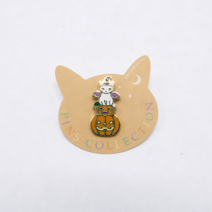 Pottering Cat Enamel Pin - Halloween 1