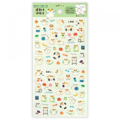 NB Sticker Sheet - Exercise Hamster