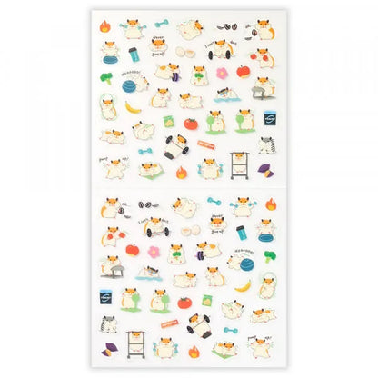 NB Sticker Sheet - Exercise Hamster