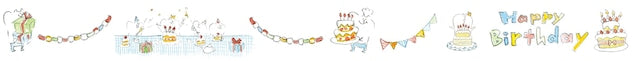 Spica Garden Washi Tape - muu-chan Series - Happy Birthday