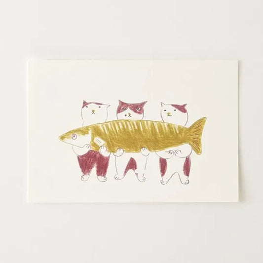 Market the Cat - Postcard - Happy Cat Year