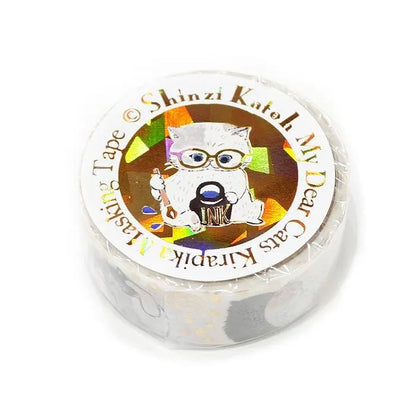 Shinzi Katoh Foil Washi Tape - My Dear Cats Series - Happy Cats