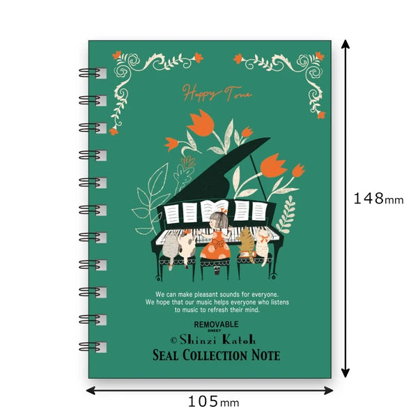 Shinzi Katoh Sticker Notebook - Happy Tone