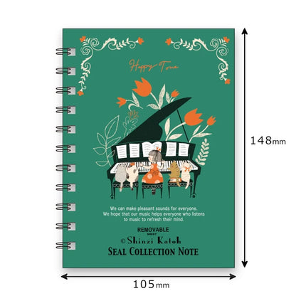 Shinzi Katoh Sticker Notebook - Happy Tone