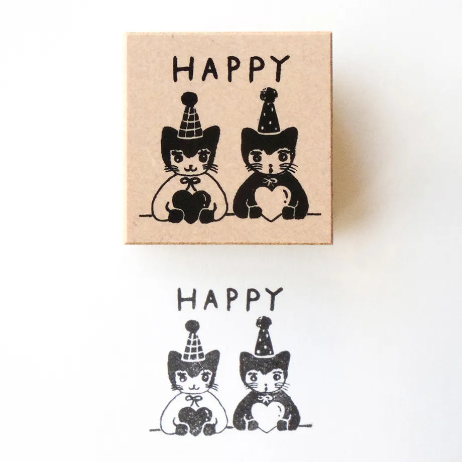 Cozyca x Aiko Fukawa - Wood Stamp - Happy