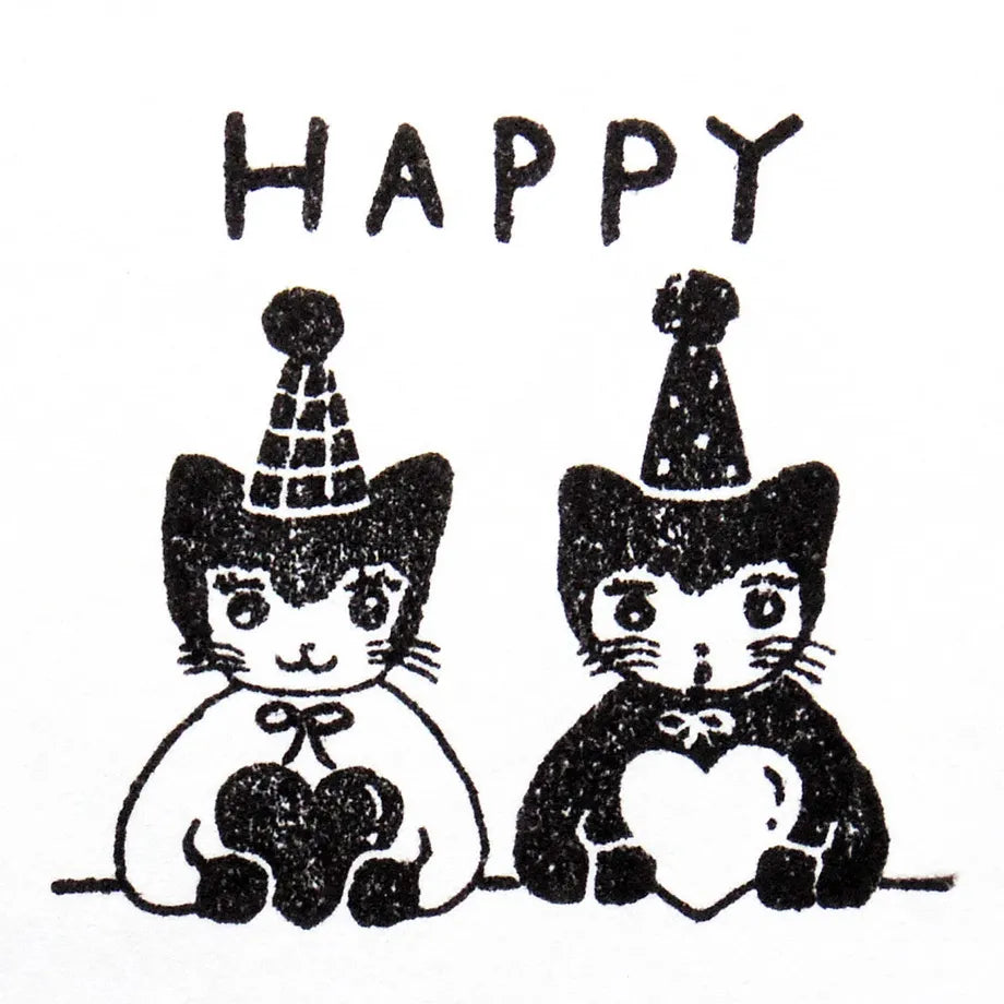 Cozyca x Aiko Fukawa - Wood Stamp - Happy