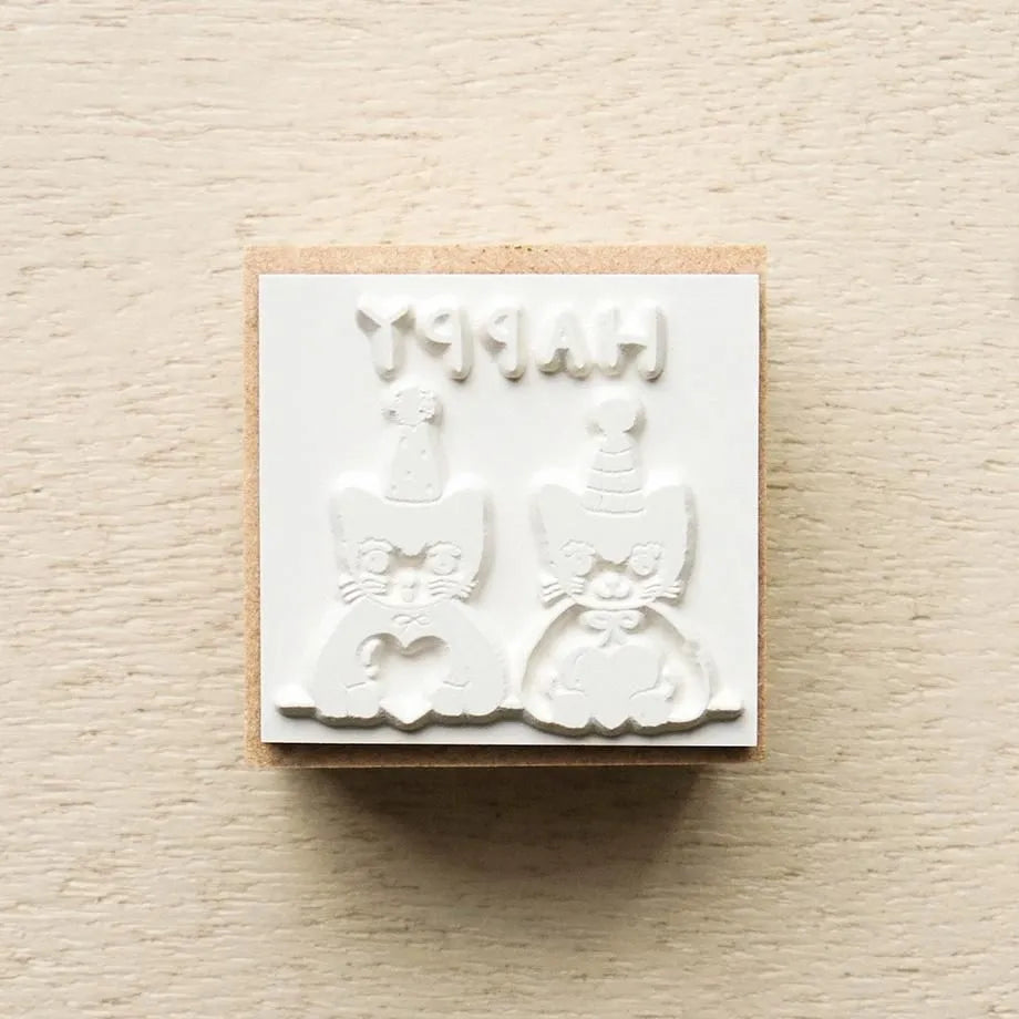Cozyca x Aiko Fukawa - Wood Stamp - Happy