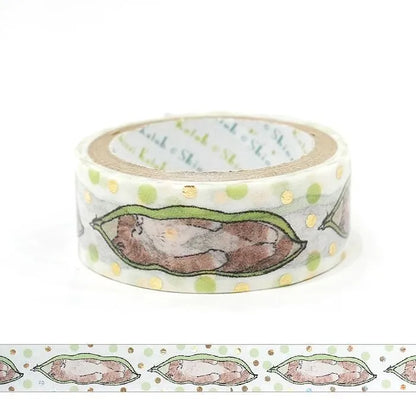 Shinzi Katoh Foil Washi Tape - My Dear Cats Series - Hide-and-Seek