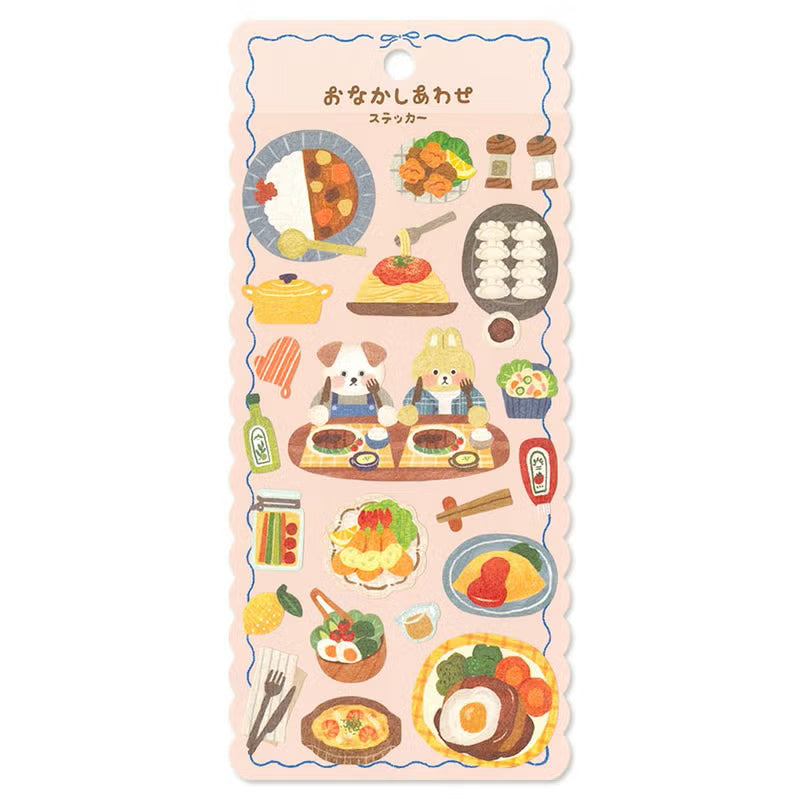 Mind Wave Happy Tummy Sticker Sheet - Hungry Dinner