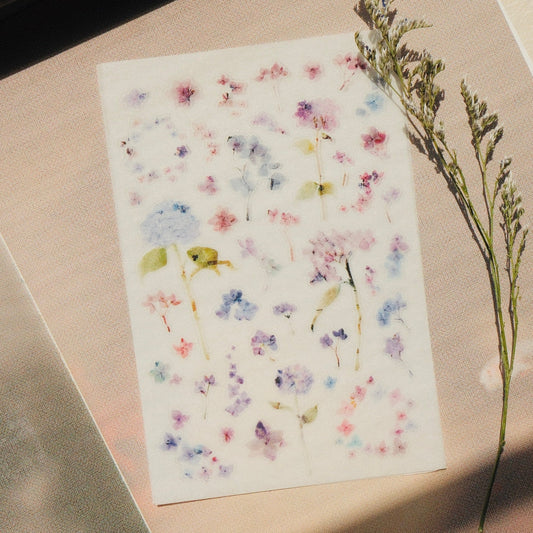 mikan manta - Sticker Sheet - Hydrangea
