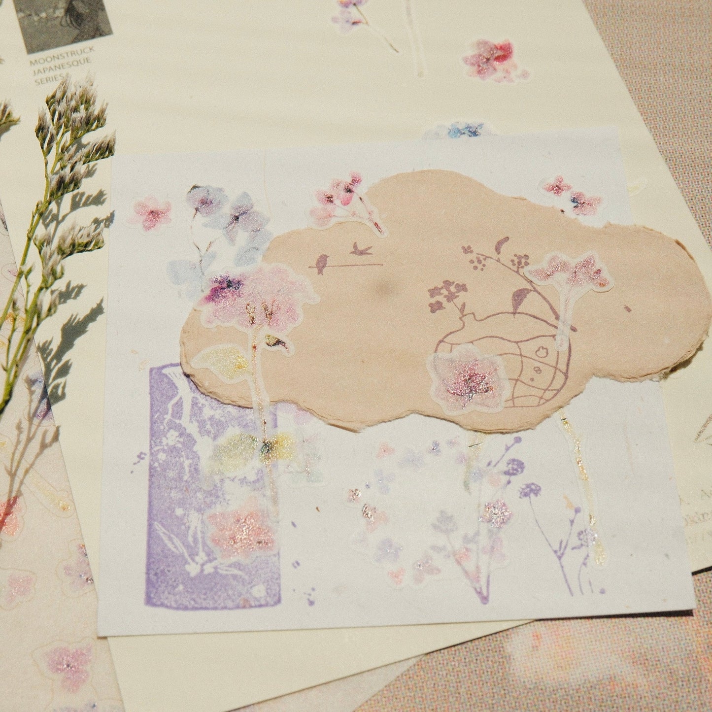 mikan manta - Sticker Sheet - Hydrangea