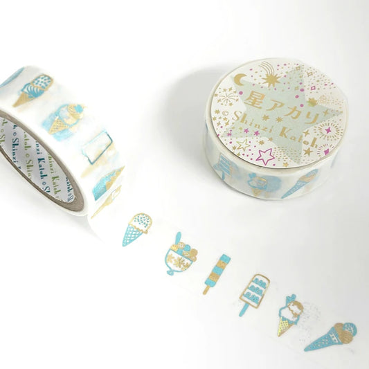 Shinzi Katoh Washi Tape - Hoshiakari - Ice Cream