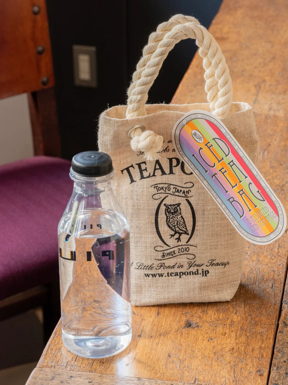 TEAPOND Iced Tea Bags with Mini Tote - Assorted Set of 8