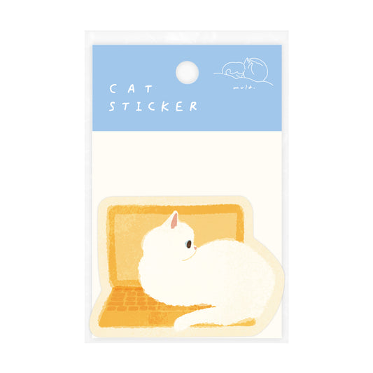 RYU-RYU x mula - Cat Sticker - Ice Cream Monaka