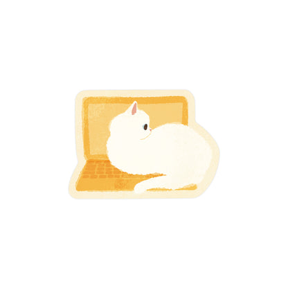 RYU-RYU x mula - Cat Sticker - Ice Cream Monaka