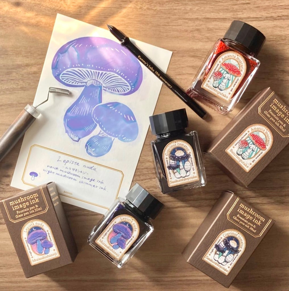 nocco. x Tono & Lims - Mushroom Image Ink - Murasaki Shimeji (Shimmer)