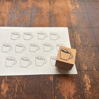 Spica Garden Wood Stamp - muu-chan Series - In Coffee