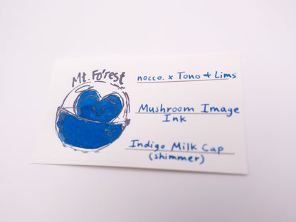 nocco. x Tono & Lims - Mushroom Image Ink - Indigo Milk Cap (Shimmer)
