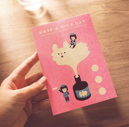 Yohand Studio - Risograph Postcard - Ink and Inspiration