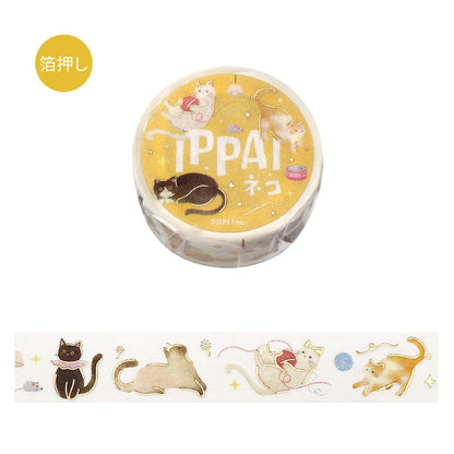 BGM Foil Washi Tape - IPPAI Series - Full of Cats