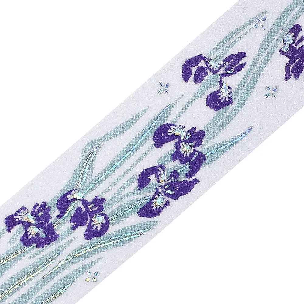 BGM Foil Washi Tape - Flower & Grass Series - Iris