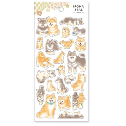 Mindwave Sticker Sheet - Iroha Seal - Shiba Inu