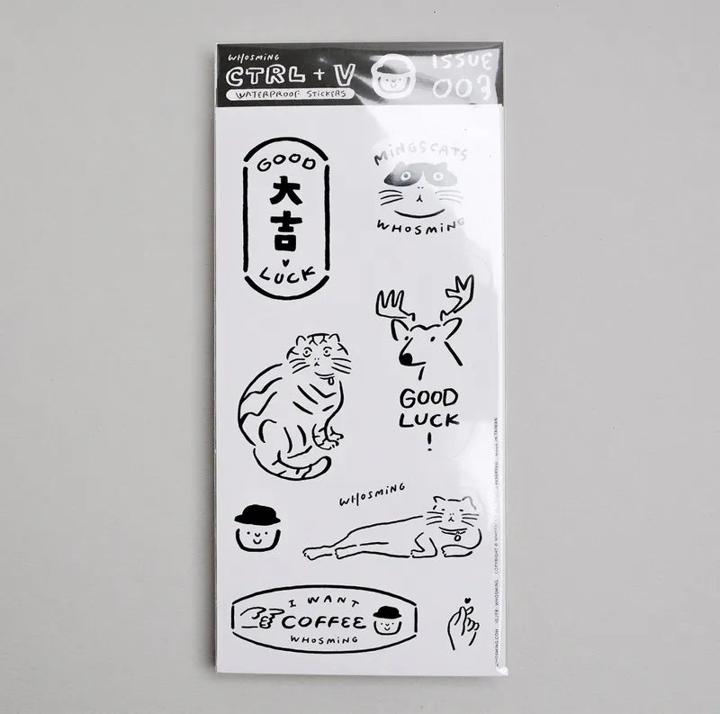 WHOSMiNG Sticker Sheet - CTRL+V Series - Issue 003