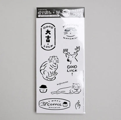 WHOSMiNG Sticker Sheet - CTRL+V Series - Issue 003