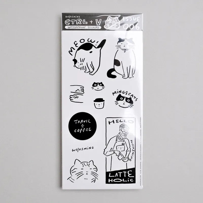 WHOSMiNG Sticker Sheet - CTRL+V Series - Issue 006