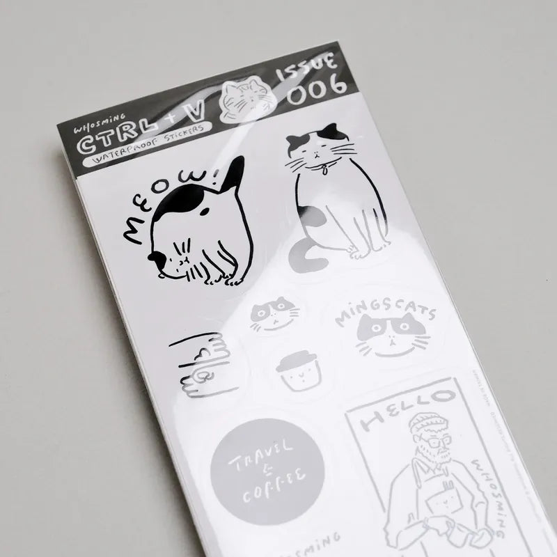 WHOSMiNG Sticker Sheet - CTRL+V Series - Issue 006