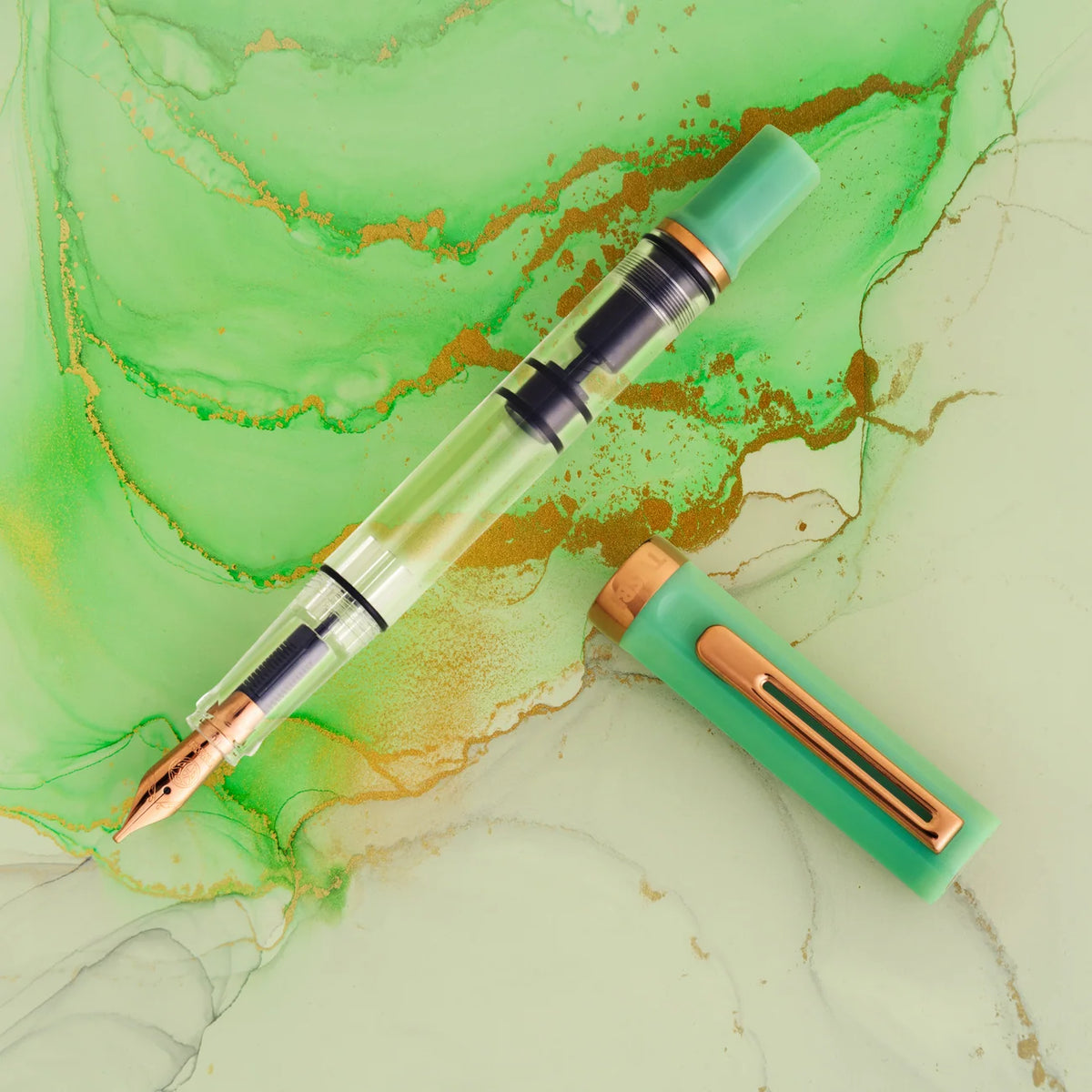 TWSBI ECO Jade Jelly w/ Bronze Fountain Pen