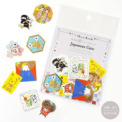Shinzi Katoh Kirapika Flake Stickers - Japanese Cute