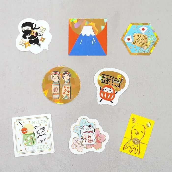 Shinzi Katoh Kirapika Flake Stickers - Japanese Cute