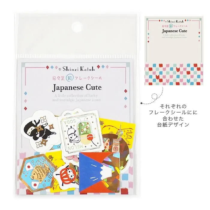 Shinzi Katoh Kirapika Flake Stickers - Japanese Cute