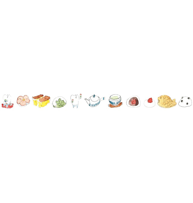 Spica Garden Washi Tape - muu-chan Series - Japanese Sweets