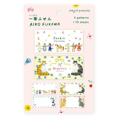 Cozyca x Aiko Fukawa - Ippitsusen Sticky Notes - Jardin, Happiness