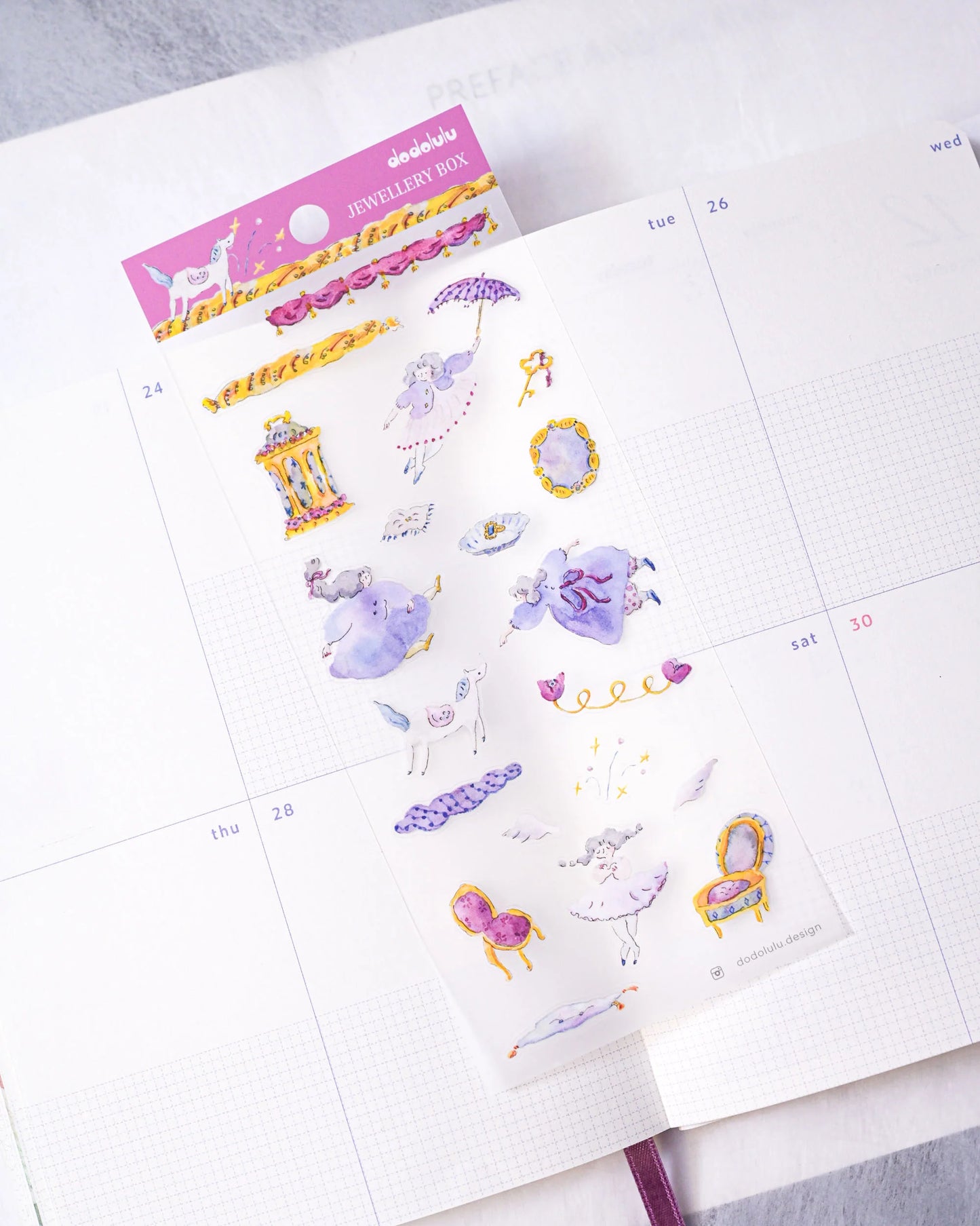 dodolulu - Matte Sticker Sheet - Jewellery Box