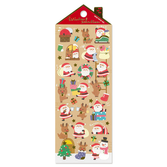 Mind Wave Sticker Sheet - Winter Selection - Jolly Santa Claus