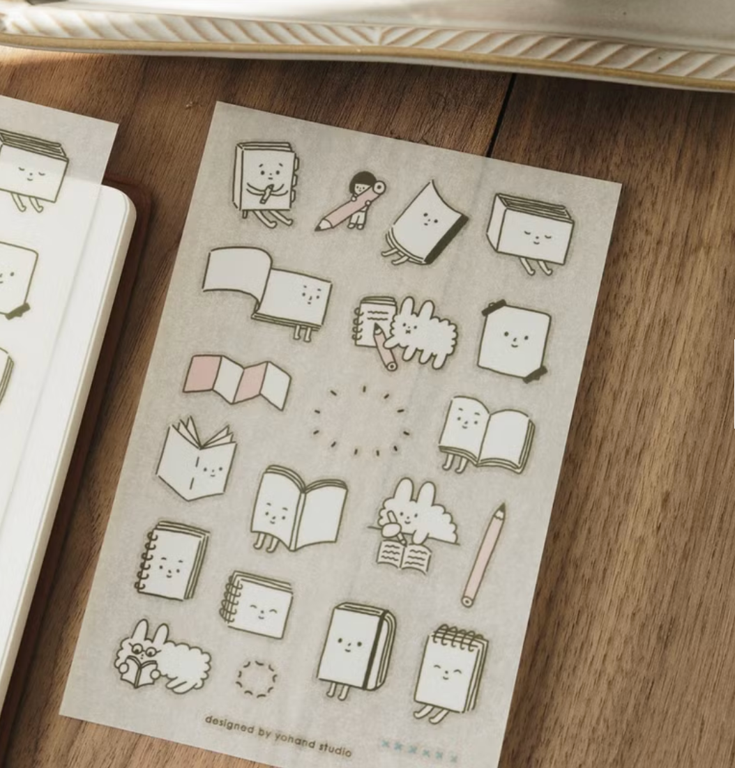 Yohand Studio Print-On Sticker Sheet - Journals