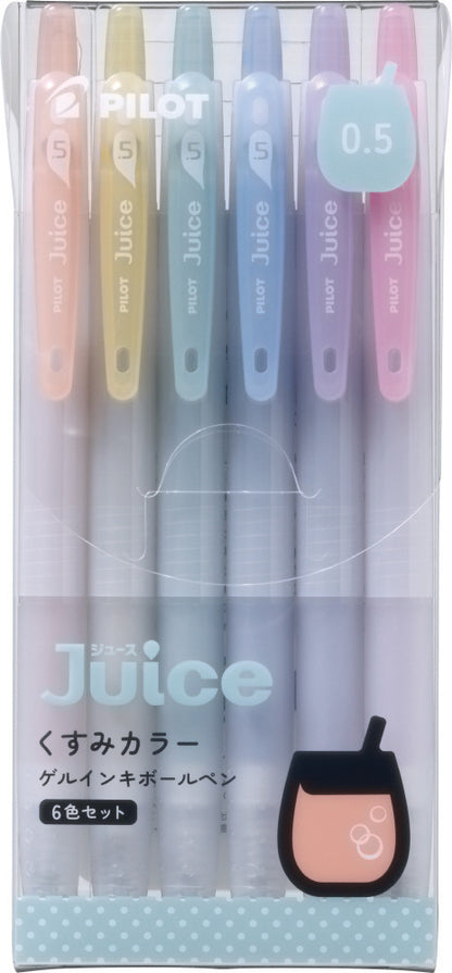 Pilot Juice Gel Pen - 0.5mm - Set of 6 - Muted Color