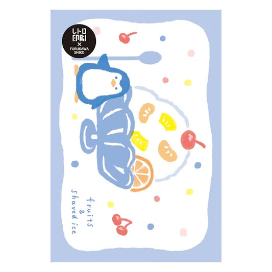 Furukawashiko Retro Printed Postcards - Kakigori and Penguins