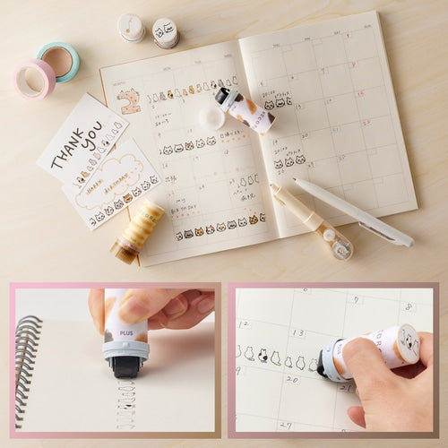 Plus Deco Roll Stamp - Cat Series - Limited Edition - 11mm