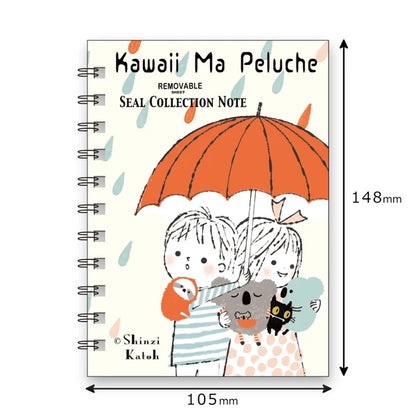 Shinzi Katoh Sticker Notebook - Kawaii Ma Peluche