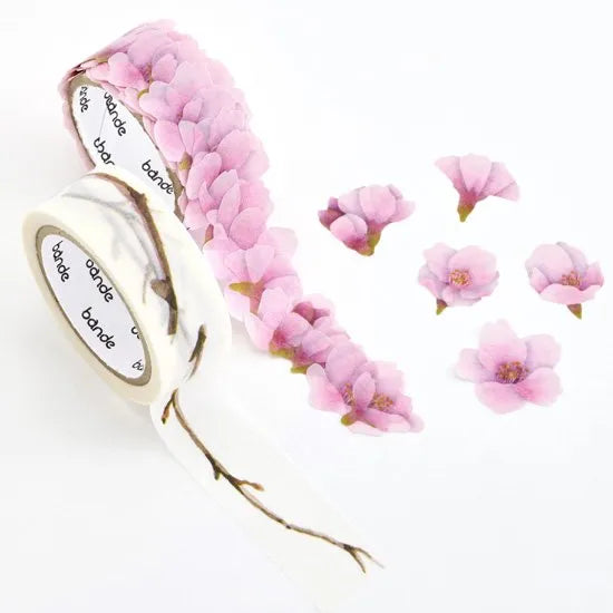 Bande Washi Tape & Sticker Roll Set - Kawazu Cherry Tree