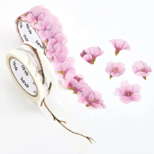 Bande Washi Tape & Sticker Roll Set - Kawazu Cherry Tree