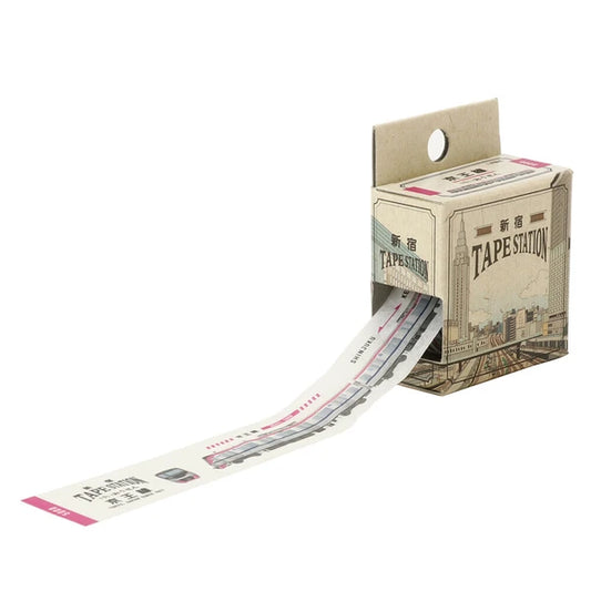 Hi Mojimoji Washi Tape - Tape Station - Shinjiku, Keio Line New 5000 Series